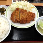 ジロー's テーブル - ・「豚かつ定食(¥800)」