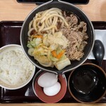 すき家 - 『牛すき鍋定食(ごはんミニ)』
