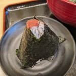 Hakone Soba Honjin - セットの明太子おにぎり