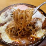 バンビーナ スパゲティレストラン - フォークでリフトすると感じたことのない重さの(；´Д`A