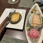 緑水亭 勝浦別館 翠海 - 鮑の酒蒸しとお造り