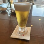 緑水亭 勝浦別館 翠海 - ウェルカムドリンクの生ビール