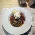 ステーキライスの店 センタービーフ - Mサイズクーポン肉増しマッシュポテトトッピング