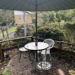 アルフォンソカフェ - 玄関前のテラス席