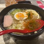 炭火焼肉と炉端 康 - セットのスープをハーフ冷麺に変更¥400（価格変更なし）