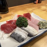 Takigen - ランチ「刺身盛り合わせ定食」のお刺身
                2023年11月20日