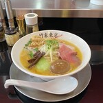竹末東京Premium - 味玉 鶏ホタテそば