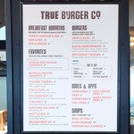True Burger Co. - menu