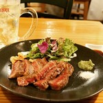 Okonomiyaki Teppan Ryouri Waraya - 国産牛サーロインステーキ