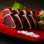 Specialty: Straw seared bonito with salt