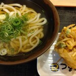 Tsurumaru Udon - かけ330円かき揚げ180円