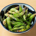 Grilled edamame