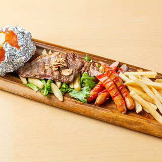 ガッツリ！「サーロインステーキプレート」