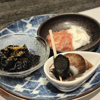 鮨 ふくじゅ - 先付け、前菜、季節の一品