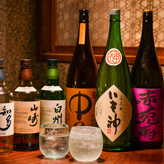 博多料理と一緒に飲みたい本格焼酎も充実◆お好みの一杯をどうぞ