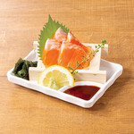 Domestic salmon sashimi