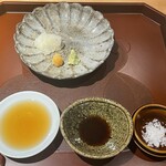 馳走 啐啄一十  - ポン酢、醤油、岩塩