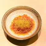 東麻布 天本 - いくらからすみご飯