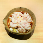 東麻布 天本 - 白子ネギ和え