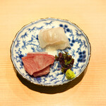 東麻布 天本 - 氷見寒ブリ、平目