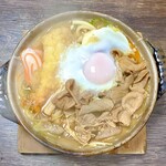 糸庄 - もつ煮込みうどん 生たまご入り