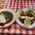 キッチンニュー早苗 - ライスを+¥100でカレーに変更