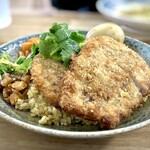 アグニ - ドライカレー 追いカレー付  国産豚ローススパイスカツ×2  スパイス味玉