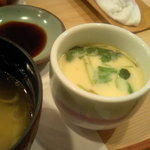 寿司割烹 すし将 - 茶碗蒸しと味噌汁