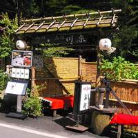 奥貴船 兵衛 - 川床入り口