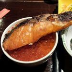 居酒屋  魚道楽 - 鮭の親子丼自作