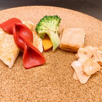 近江牛鉄板焼 伊ぶき - 焼き野菜（焼かれる前）