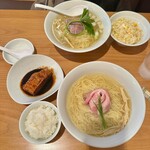 中華飯店 キンサン - 芳醇のどだし塩麺 大盛 ＆ 黒酢酢豚とご飯小セット