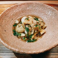 お料理 うち山 - 白子とレンコン、舞茸のあんかけ