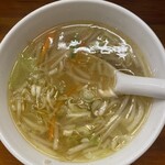 麺食堂 一真亭 - 野菜スープ