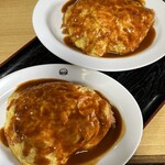 一楽 - デミオムライス 大盛り