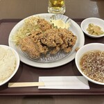中華食堂 - ■鶏唐揚げセット¥1,200