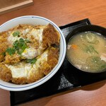 Katsuya - カツ丼（松）＆ とん汁（小）