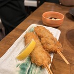 炭火やきとり灼的 - 牡蠣フライ