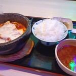 韓国料理 扶餘 - チーズダッカルビ定食