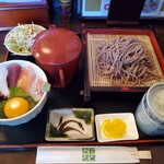 駒沢 そば蔵 - ハーフ丼定食