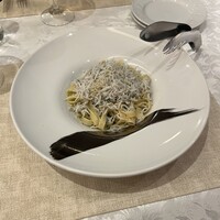 Oggi 8°mizuno - 日本一篠島シラスのペペロンチーノスパゲッティ
                