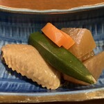 Izakaya Shijimichan - 煮物（大根、人参、オクラ、手羽）