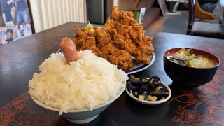 文福飯店 - ご飯を「いくじなし(300g)」で注文したはずが、倍盛りで登場！