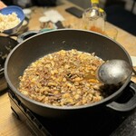 CRAFT MEAT&LAB. - マッシュルーム出汁のにホルモンのエキスが溶け込んだスープ