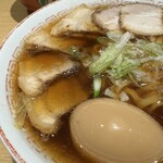 Kitakata Shokudou - 煮卵醤油+チャーシュートッピング（UP）