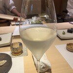 Edomaezushi Sushifuku - 日本酒をシャンパーニュグラスで！