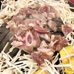 岡崎 ジンギスカンバル 北海道マルシェ - ラム肉(子羊)ジンギスカン鍋コース