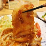 Oshokujidokoro Izumi Tenkuu - 「あサメシ 豚の生姜焼き＆カレー」