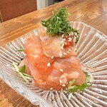 お料理とお酒 実りや - えんがわの明太子和え