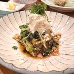 お料理とお酒 実りや - 山わさび鶏わさ